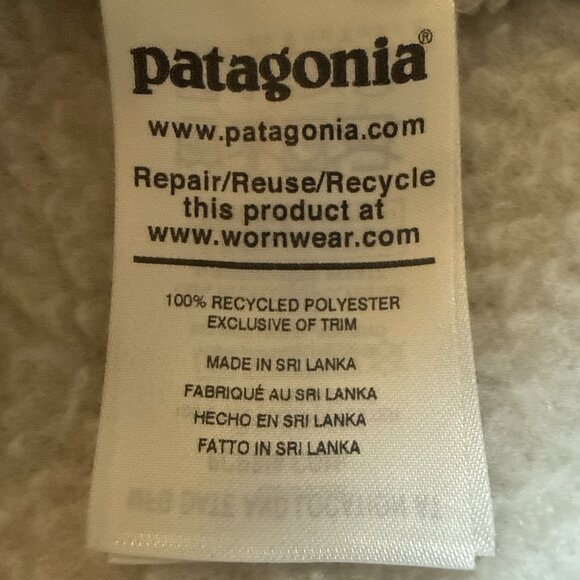 Patagonia Retro Pile Fleece Jacket Color Pelican Size Large NWOT - Picture 7 of 11